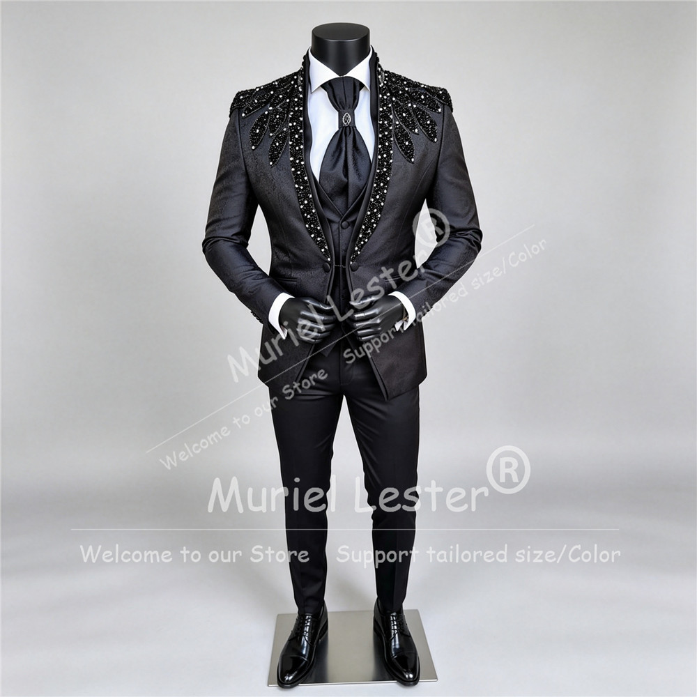 Men Grooming Outfit - Setelan Jas Pria Desain Italia untuk