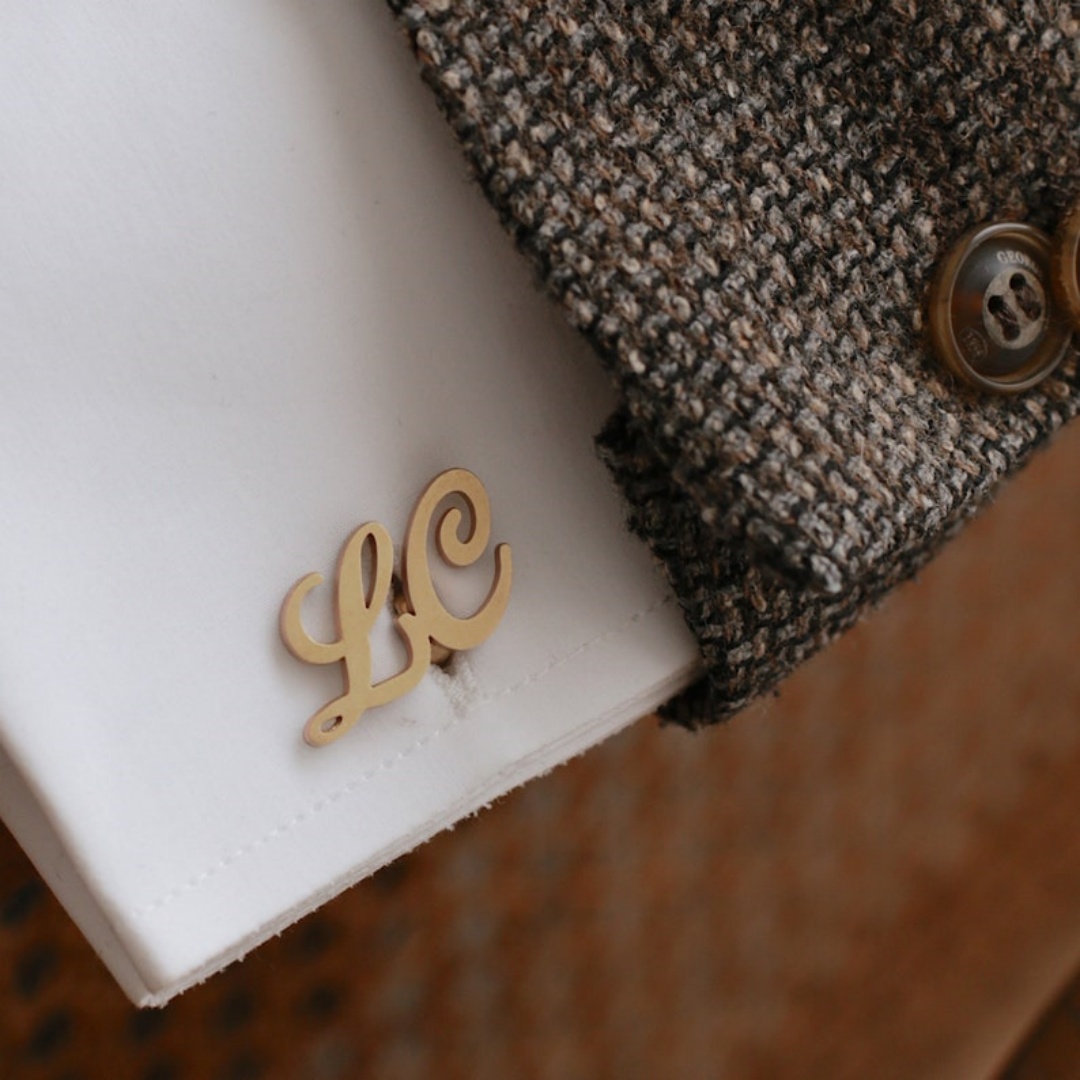 Kancing Manset Nama Kustom unt - Men Grooming Outfit ulasan dan harga