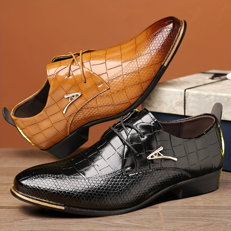 Sepatu Kulit PU Fashion Pria S - Men Grooming Outfit ulasan dan harga