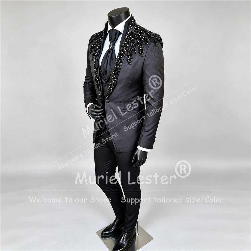 Setelan Jas Pria Desain Italia - Men Grooming Outfit ulasan dan harga